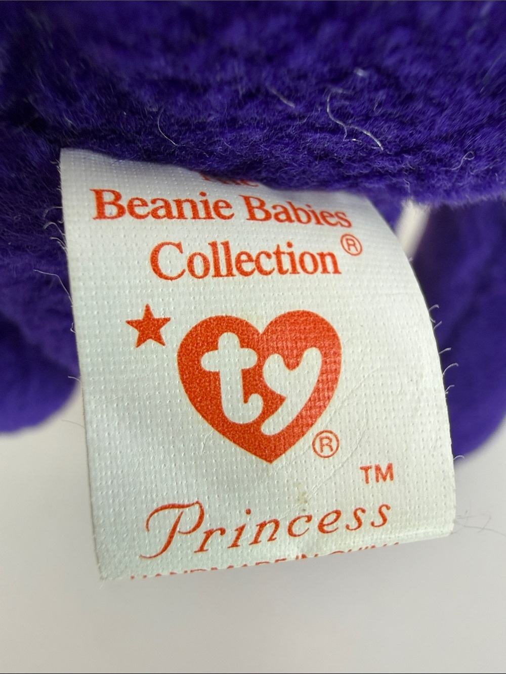 💥FAUX PRINCESS - NO-SPACE SWING-TAG / NO STAMP TUSH-TAG - PE - CHINA - w/ CASE - Picture 9 of 10